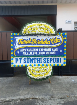Papan Bunga Duka di Denpasar Timur